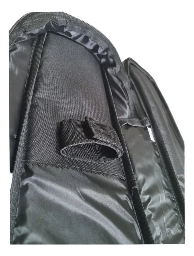 Bag AVS Extra Luxo preta com bolso frontal e logo para guitarra — foto 2 de 3