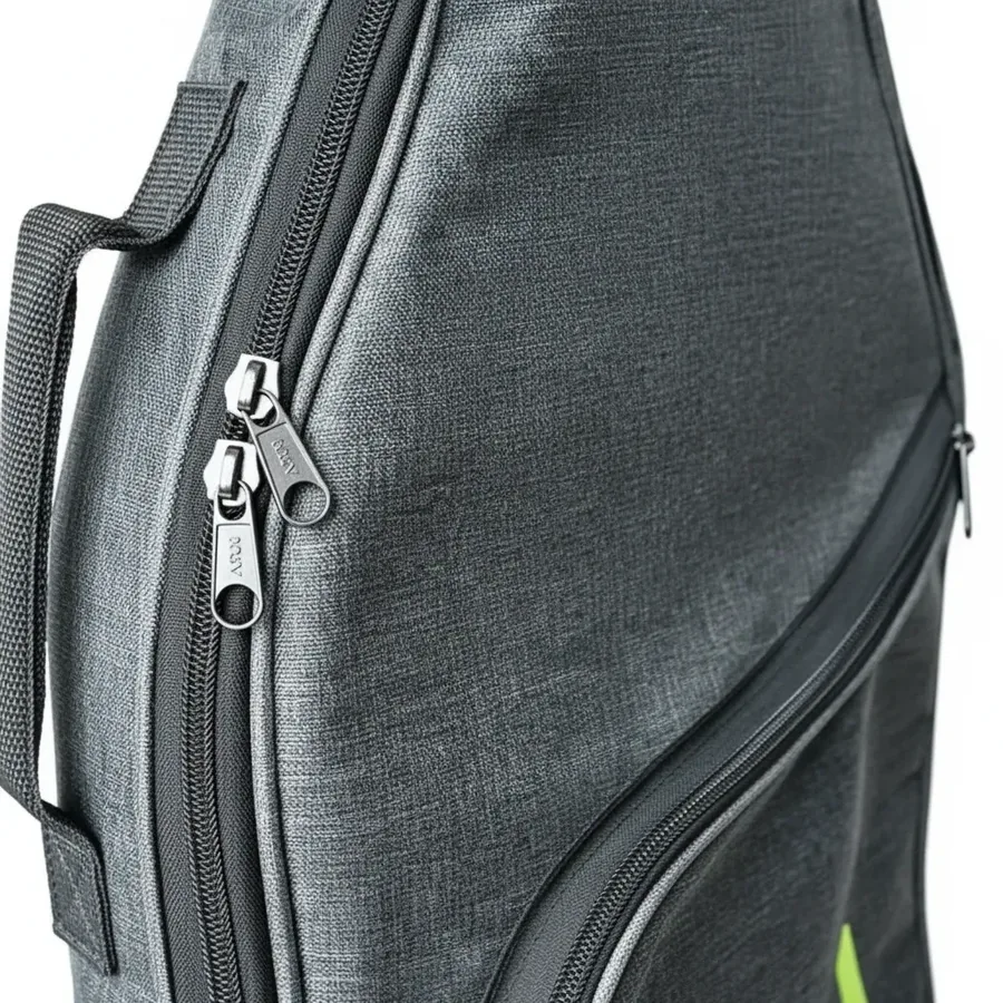 Capa Moov MV300 cinza mescla com detalhe verde-limão para guitarra — foto 2 de 3