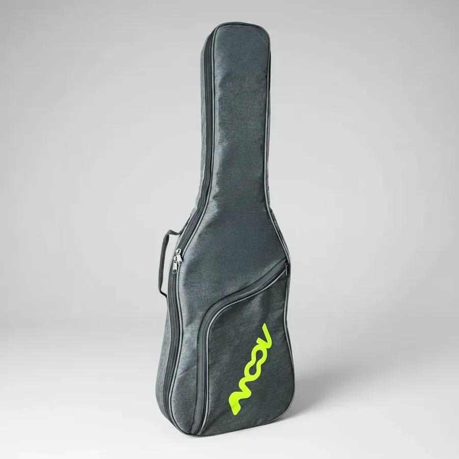 Capa Moov MV300 cinza mescla com detalhe verde-limão para guitarra — foto 1 de 3