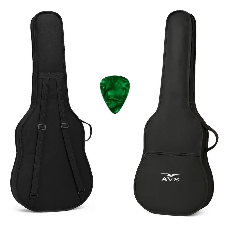 Capa AVS Folk para violão preta com alça dupla — foto 1 de 3