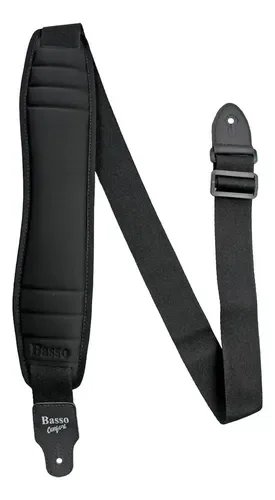 Correia Basso Confort preta de neoprene acolchoado com 9,5 cm de largura — foto 1 de 2