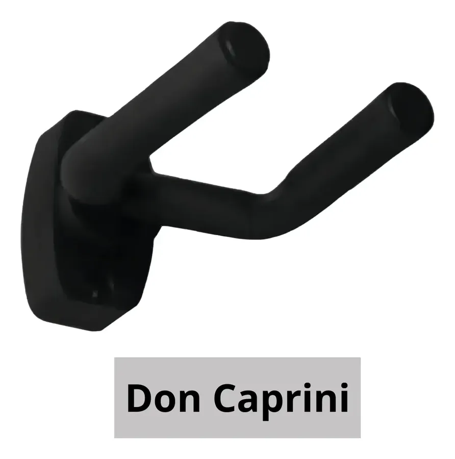 Kit com quatro suportes de parede Don Caprini pretos — foto 2 de 4