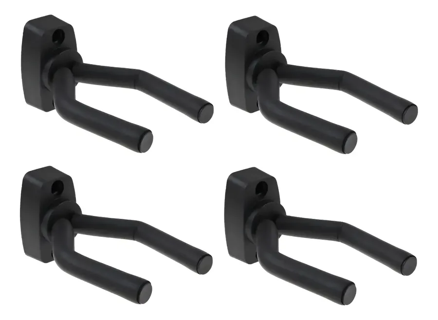 Kit com quatro suportes de parede Don Caprini pretos — foto 1 de 4