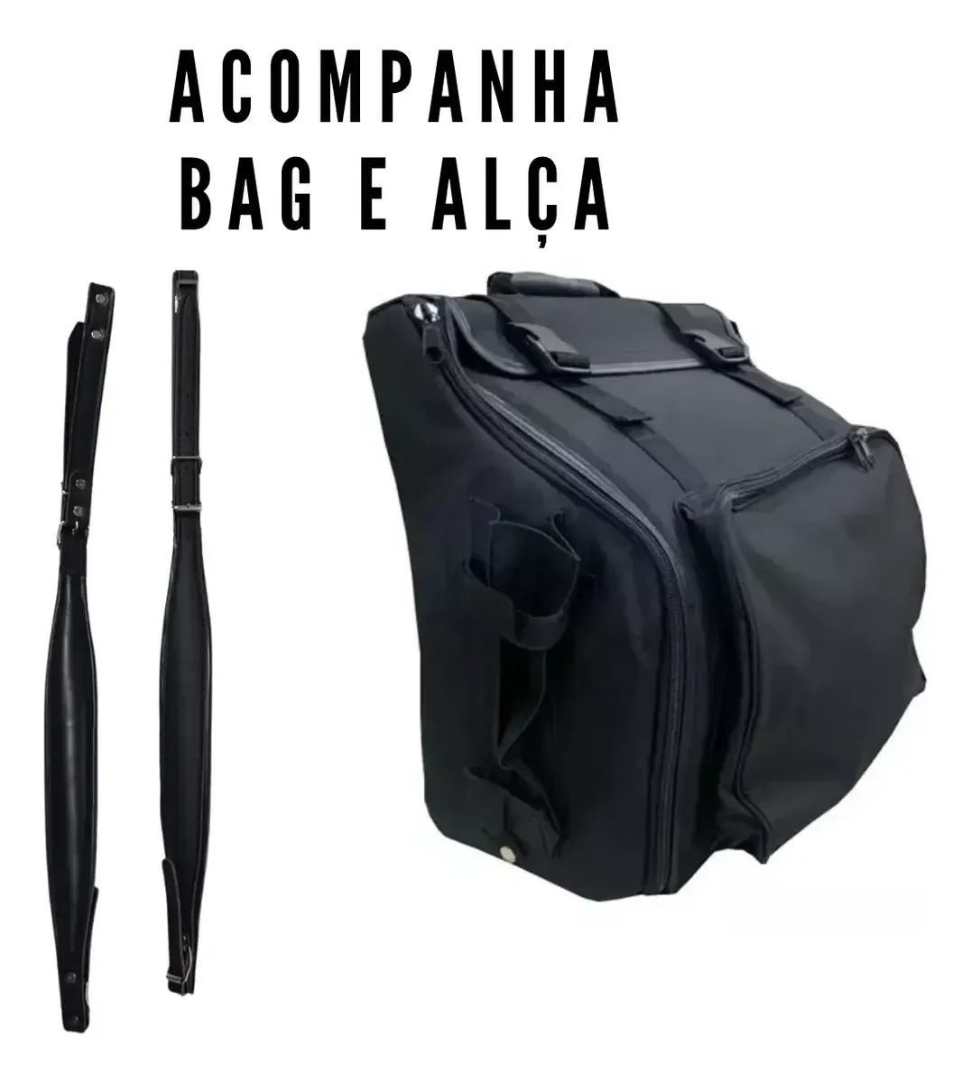 Acordeon Cadenza de 48 baixos e 34 teclas com bag e alças — foto 4 de 4