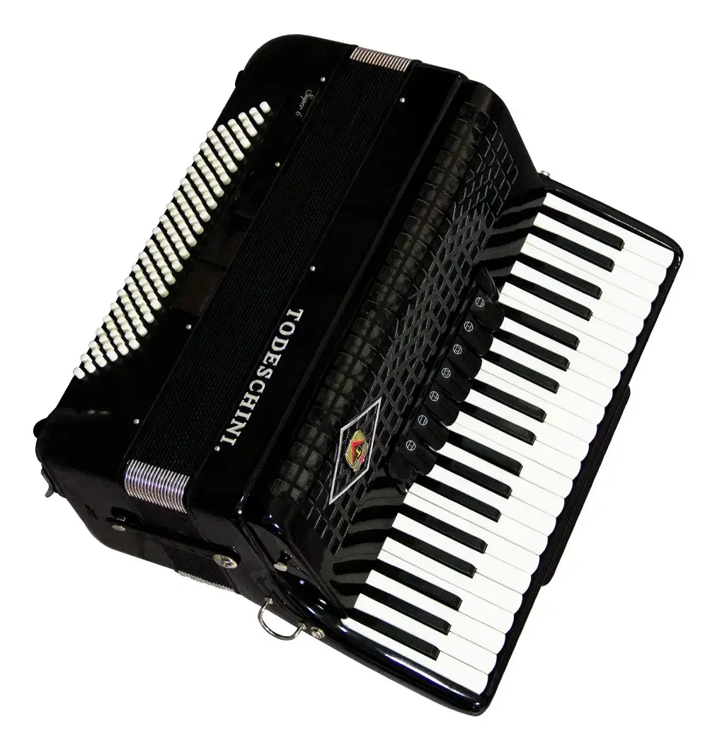 Acordeon Todeschini YW827 de 120 baixos e 41 teclas preto — foto 2 de 4