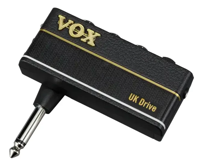Amplificador de fone Vox amPlug 3 UK Drive preto com painel dourado — foto 2 de 4