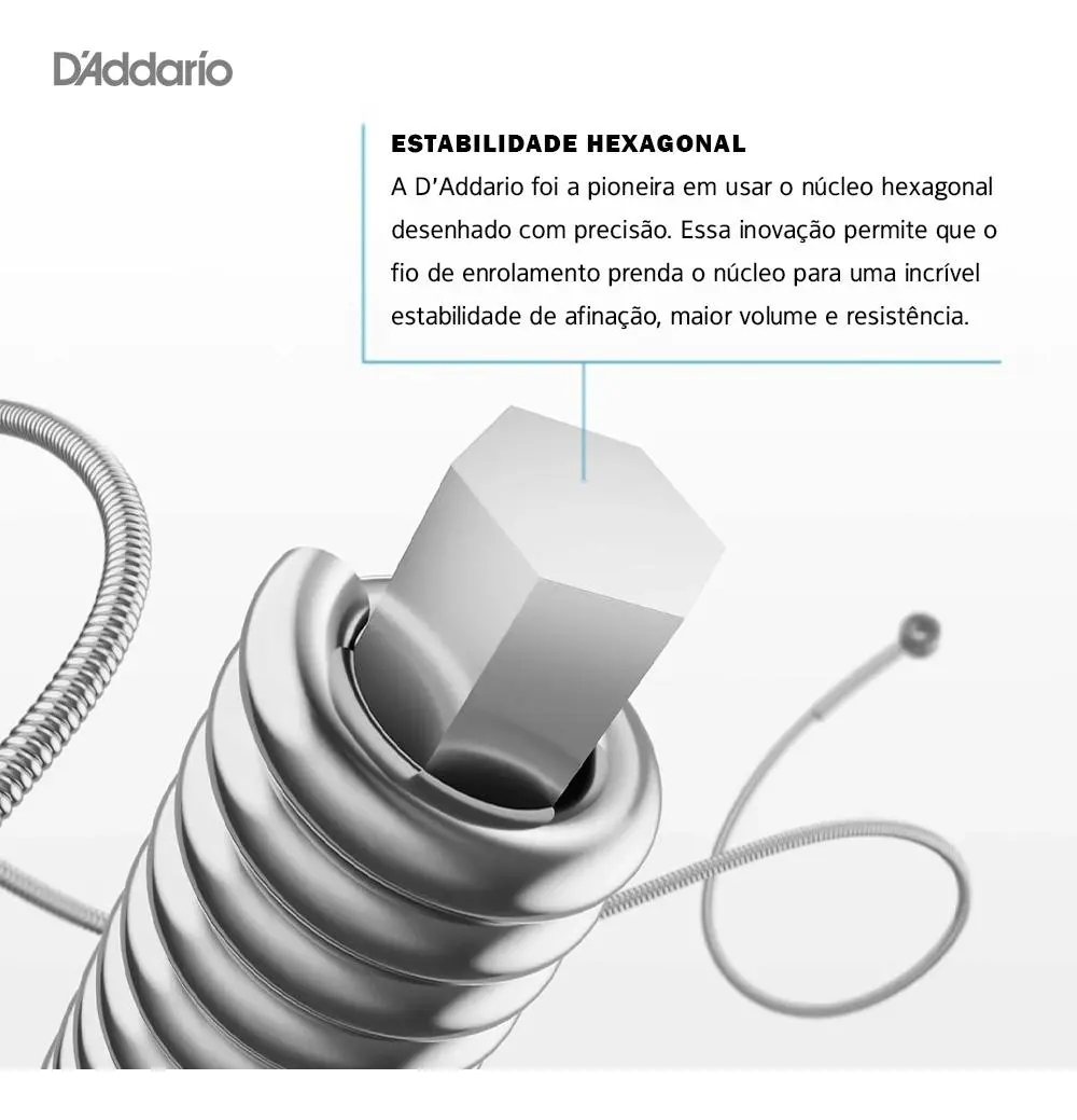 Encordoamento D'Addario EXL170-5 para baixo de 5 cordas — foto 3 de 4