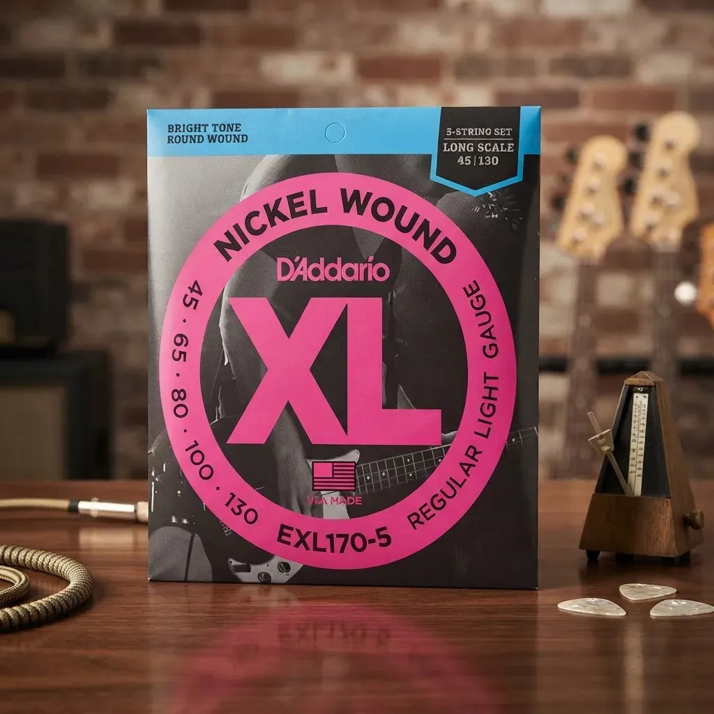 Encordoamento D'Addario EXL170-5 para baixo de 5 cordas — foto 4 de 4