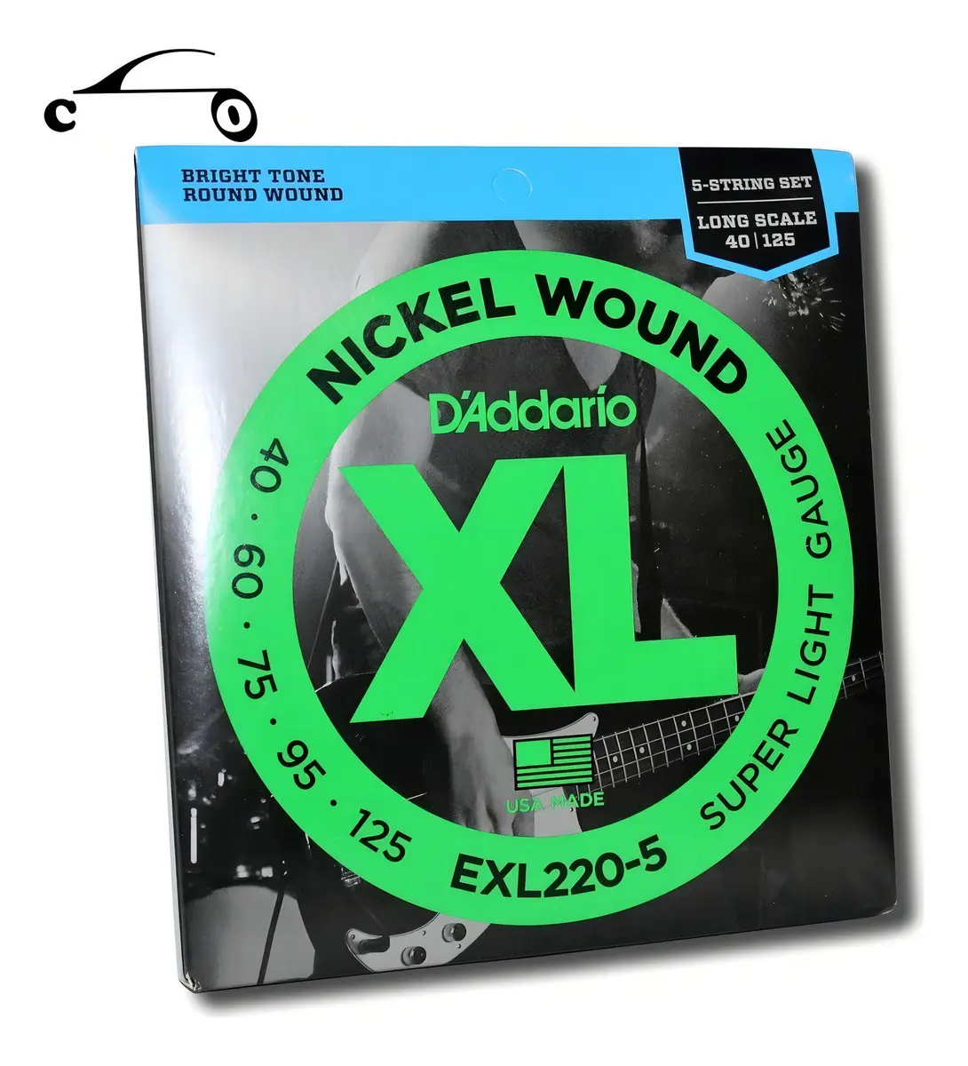 Encordoamento D'Addario EXL220-5 para baixo de 5 cordas — foto 2 de 4