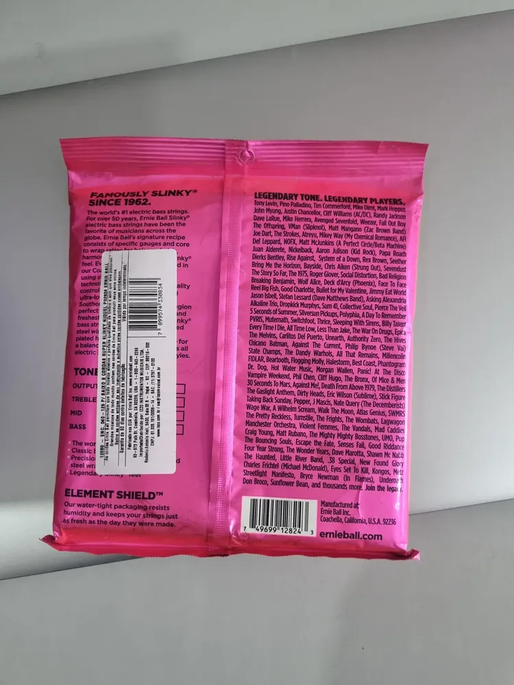 Encordoamento Ernie Ball Super Slinky 2824 para baixo de 5 cordas — foto 3 de 3