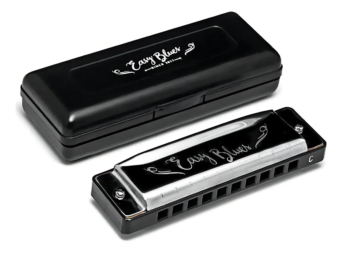 Gaita de boca Hering Easy Blues 4420C com estojo preto — foto 1 de 3