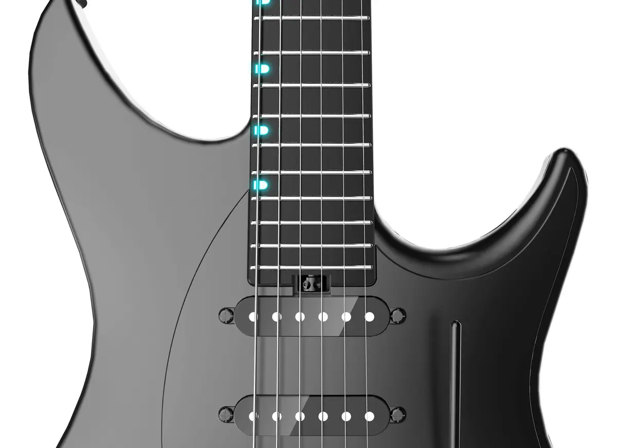 Guitarra smart Seizi Inspire Black Super Strat em fibra de carbono — foto 5 de 6