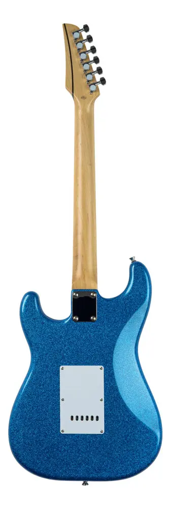 Guitarra Seizi Katana Musashi Plus HSS Royal Blue Sparkle com escudo branco — foto 2 de 3