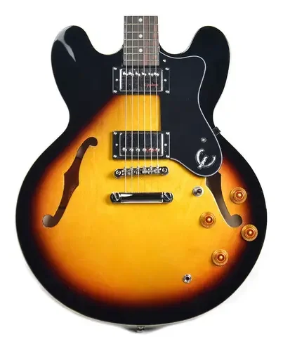Guitarra semi-acústica Epiphone ES-335 Dot Vintage Sunburst — foto 1 de 4