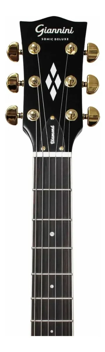 Guitarra semi-acústica Giannini Sonic Deluxe GAE06 DLX Black Coffee — foto 3 de 4