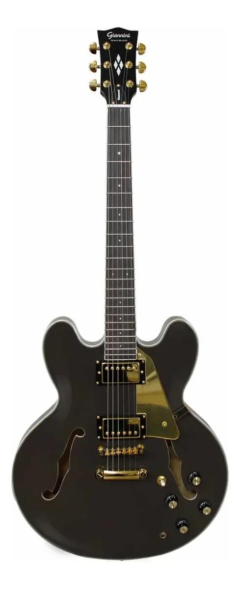 Guitarra semi-acústica Giannini Sonic Deluxe GAE06 DLX Black Coffee — foto 1 de 4