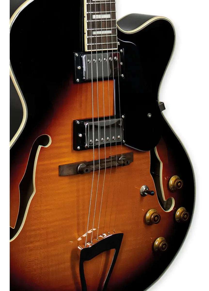 Guitarra semi-acústica Tagima Jazz 1900 Vintage Sunburst — foto 2 de 3