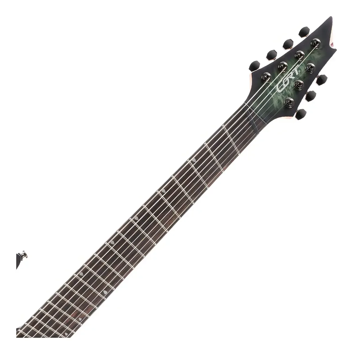 Cort KX507 green burst, guitarra de 7 cordas multi-escala com captadores Fishman Fluence — foto 3 de 4