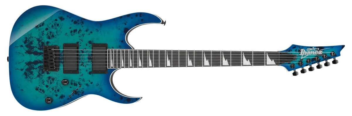 Ibanez GRGR221PA GIO Aqua Burst — guitarra elétrica para rock e metal — foto 1 de 4