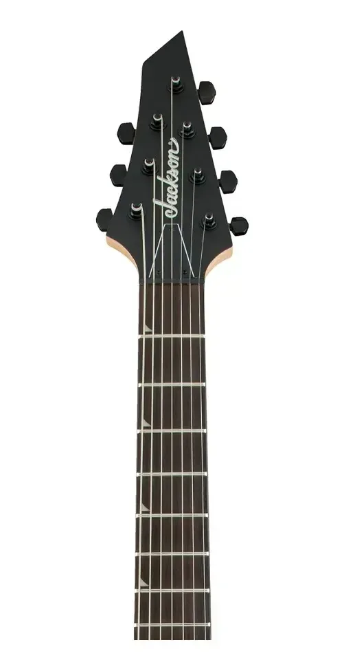 Jackson JS22-7 Dinky Arch Top, guitarra de 7 cordas preta fosca — foto 4 de 5