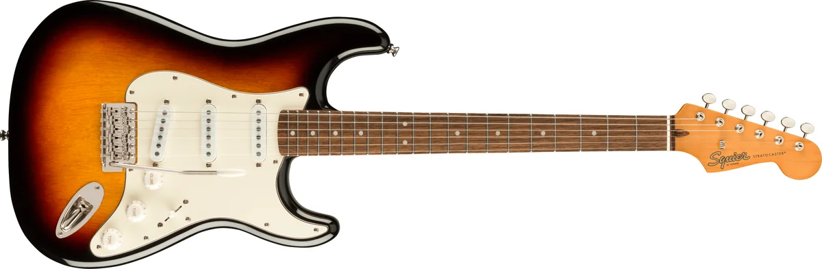 Squier Classic Vibe 60s Stratocaster 3-Color Sunburst — corpo inteiro — foto 1 de 5