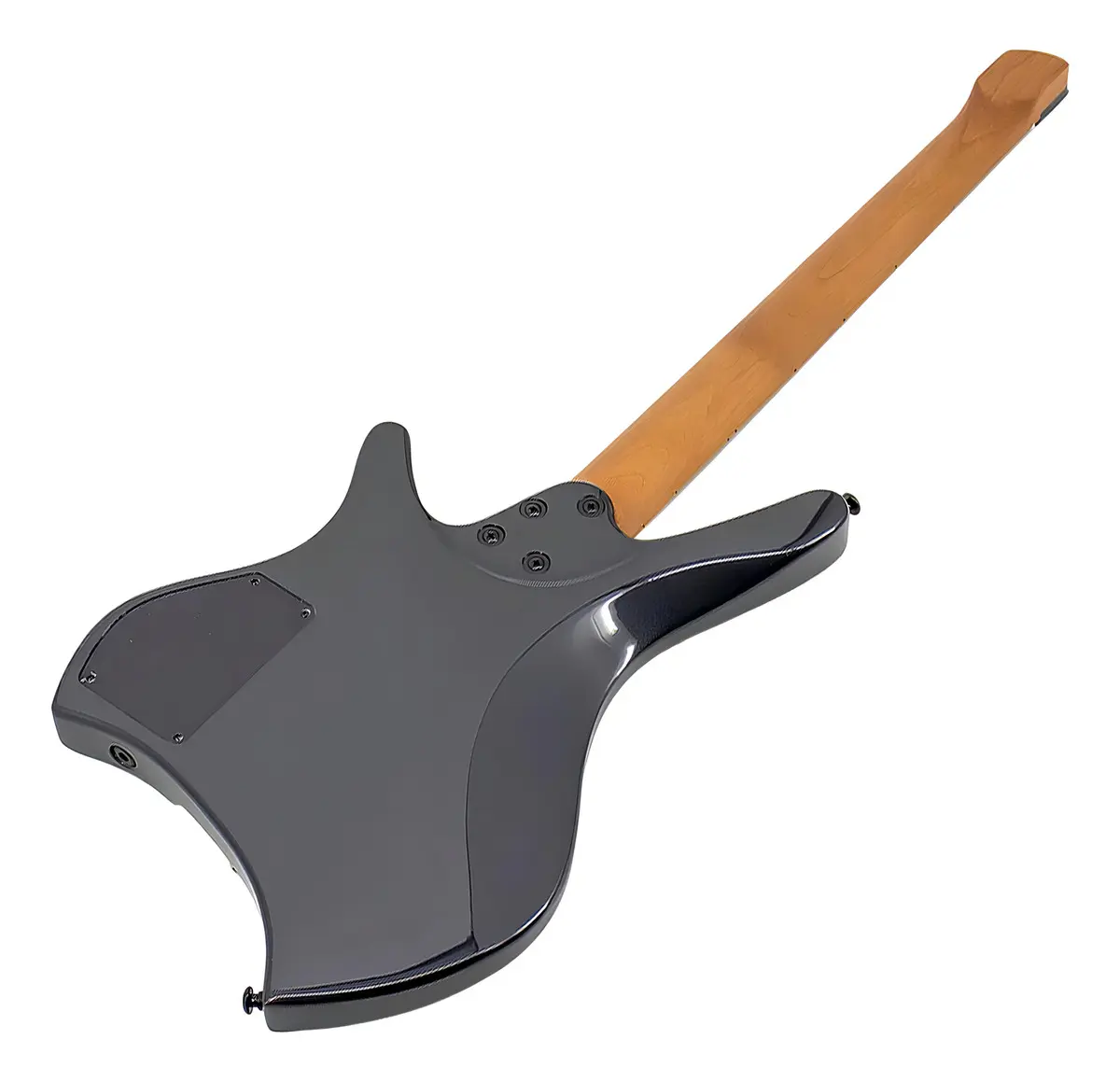 Strinberg SHN6 Next, vista traseira mostrando o braço roasted maple e a tampa do truss rod — foto 5 de 5