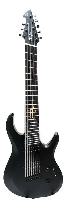 guitarra 8 cordas Tagima C-1 preta com braço multiscale, vista inteira