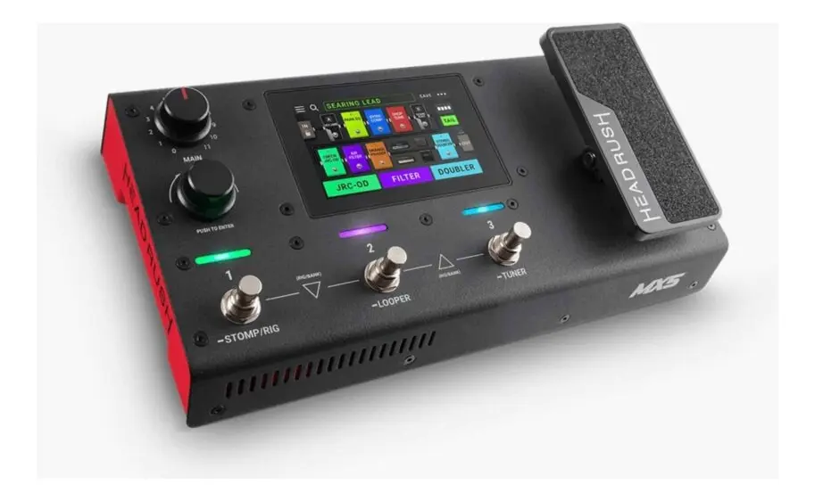 pedaleira Headrush MX5, com tela touch, pedal de expressão e três footswitches — foto 3 de 6