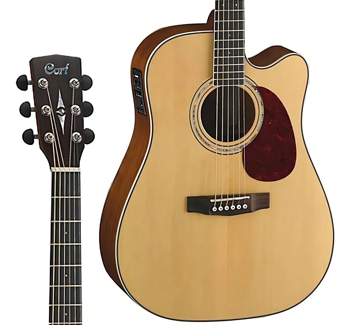 Violão eletroacústico Cort MR710F dreadnought com tampo maciço — foto 3 de 4