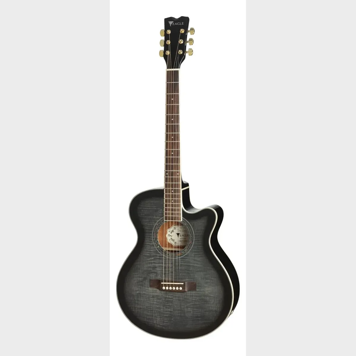 Violão Eagle CH70 BKB mini jumbo black sunburst com cutaway — foto 1 de 3