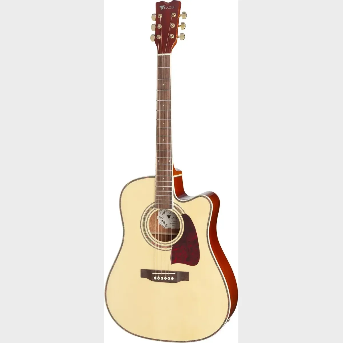 Violão Eagle CH889 folk de aço com cutaway natural — foto 1 de 4