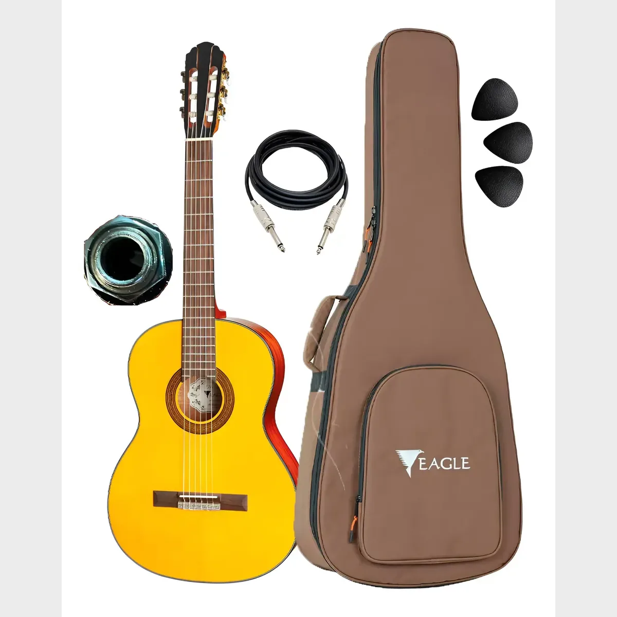 Violão clássico Eagle DH69 de nylon com bag, cabo e palhetas — foto 1 de 4