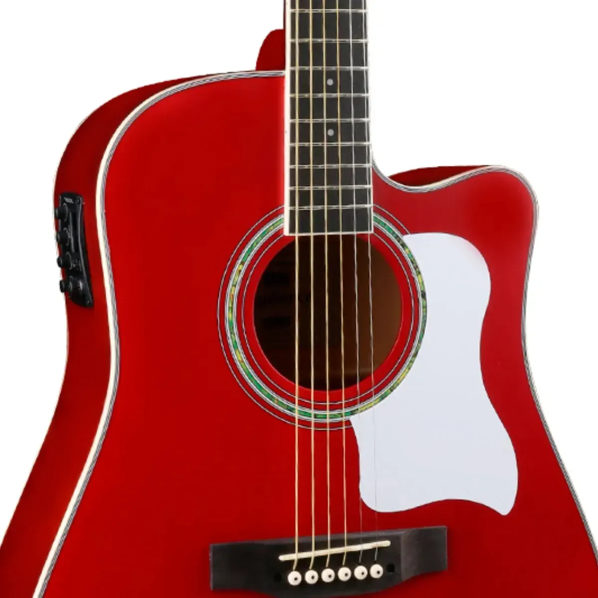 Violão eletroacústico Vogga Audience VCS260 folk de aço vermelho — foto 1 de 3