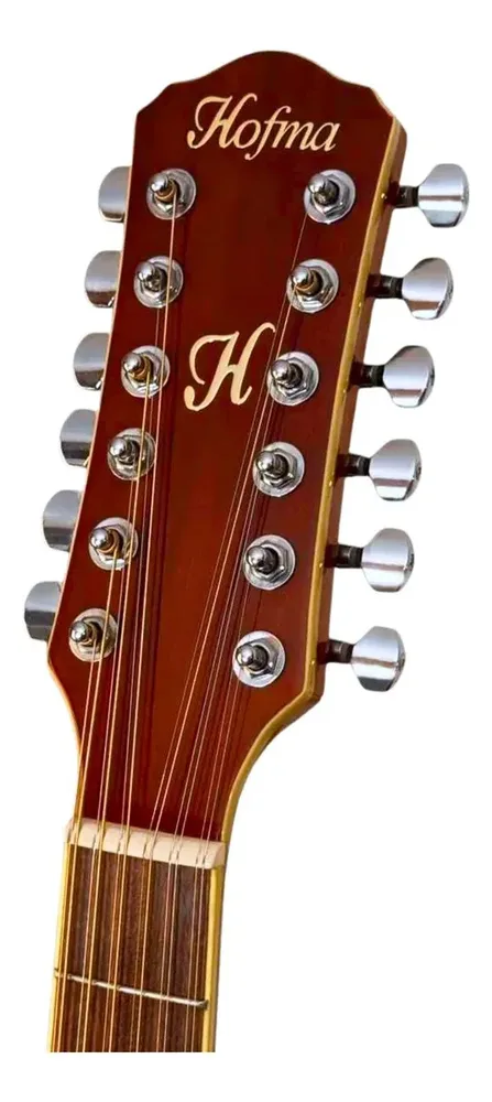 Violão Hofma HE215E12 dreadnought natural de 12 cordas — foto 2 de 3