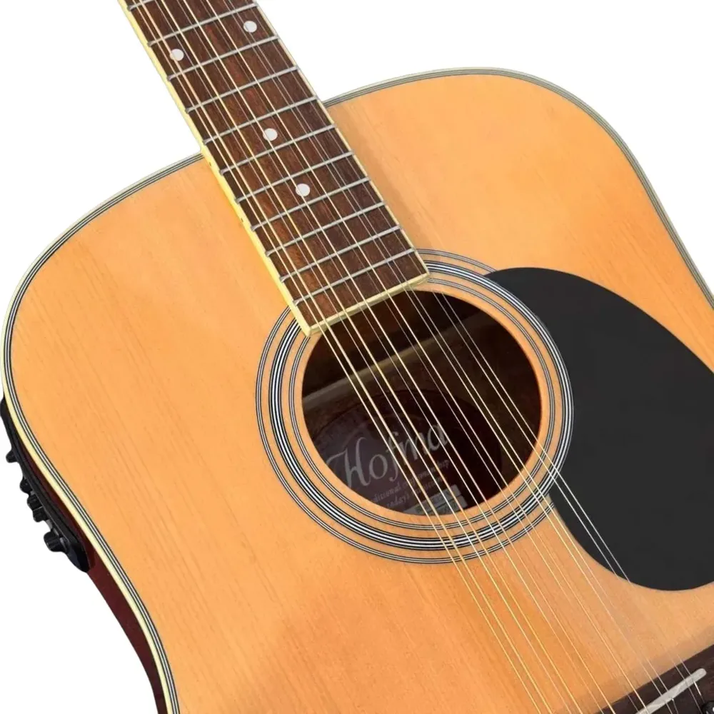 Violão Hofma HE215E12 dreadnought natural de 12 cordas — foto 3 de 3