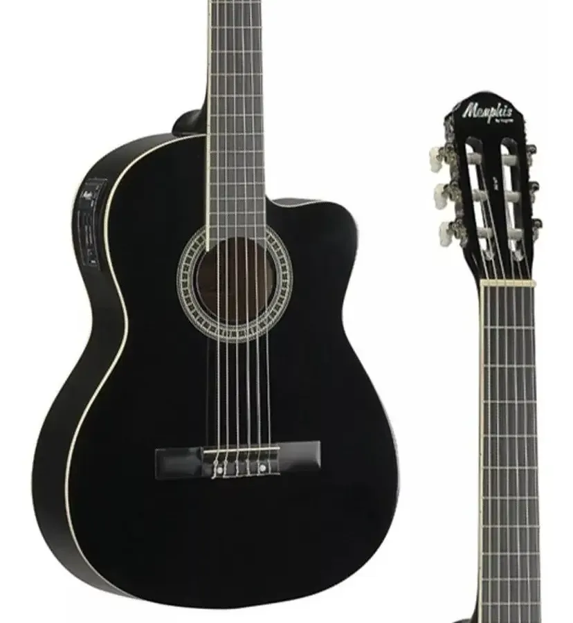 Tagima Memphis AC-60 EQ violão de nylon preto com cutaway — foto 1 de 4